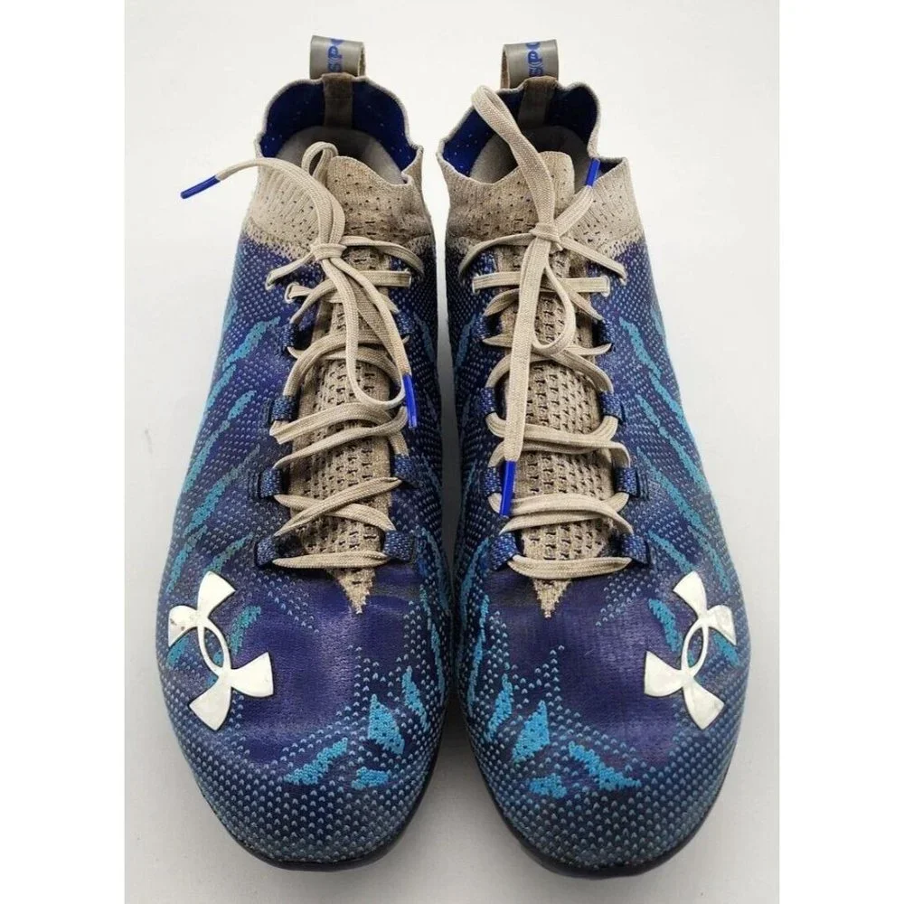 Under Armour Spotlight Lux MC ThreadLock Football Cleats 3022654-400 Men’s Sz 14